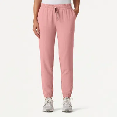 Jaanuu 7-pocket Skinny Scrub Jogger In Pink