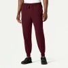 Jaanuu 8-pocket Classic Scrub Jogger In Burgundy
