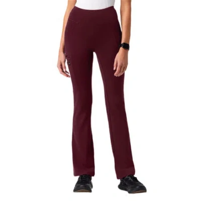 Jaanuu Yoga Scrub Pant In Burgundy