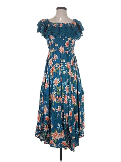 Pre-owned Jaase Casual Dress In Blue