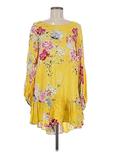 Pre-owned Jaase Casual Dress In Yellow