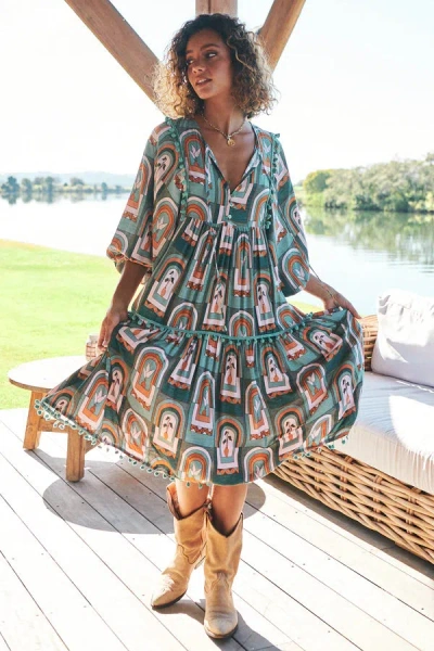 Jaase Emerald Arches Print Palace