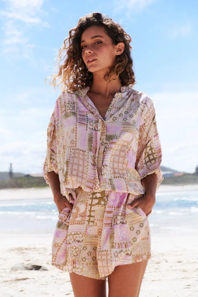 Jaase Flora Shorts Jupiter Print Pink