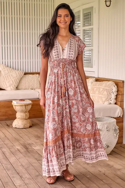 Jaase Indah Print Romi Maxi Dress