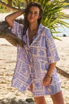Jaase Mai Tai Print Dustin Shirt Dress