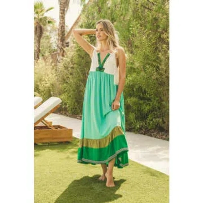 Jaase Nomadic Print Maxi Dress In Green