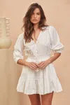 Jaase Quinn Mini Dress Cotton Candy White