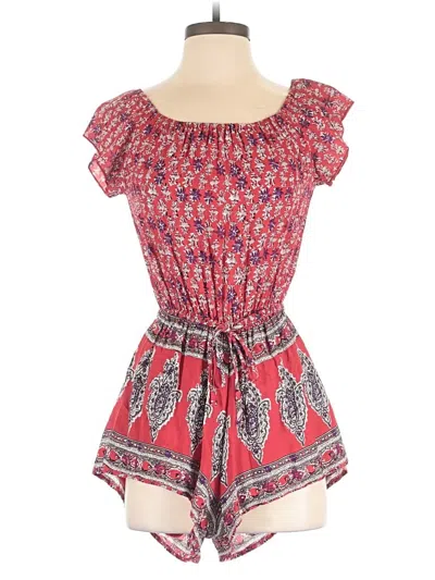Pre-owned Jaase Romper In Red