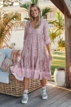 Jaase Rosabella Print Monday Midi