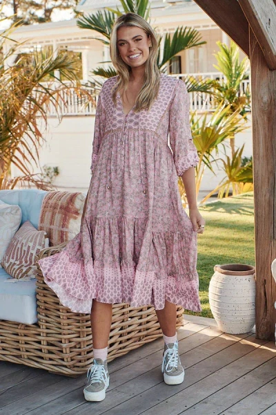 Jaase Rosabella Print Monday Midi