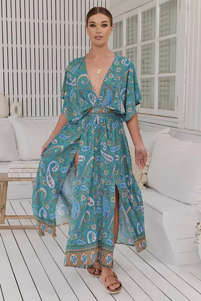 Jaase Ventura Print Fields Midi Dress