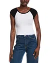 Jac Parker Contrast Baby T-shirt In White