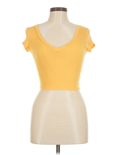 Jac Parker Tank Top Yellow Sweetheart Neckline Tops