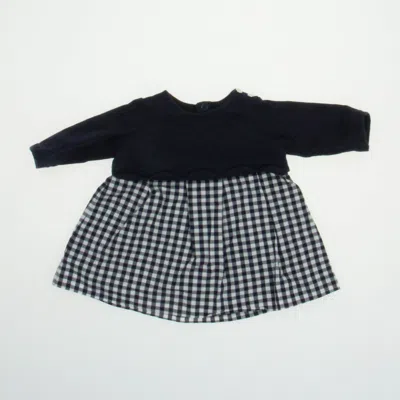 Pre-owned Jacadi Kids' Girls Blue White Dress