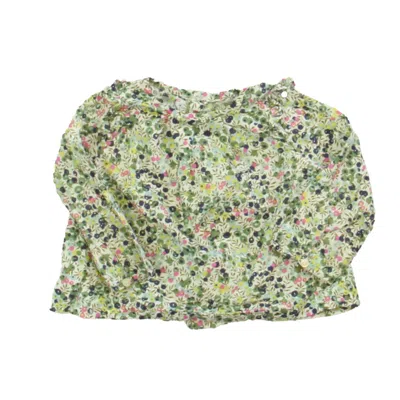 Jacadi Kids' Girls Green Blue Pink Blouse