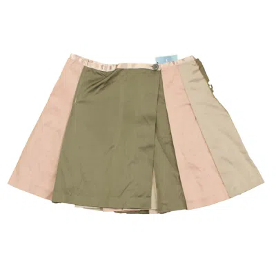 Pre-owned Jacadi Kids' Girls Pink Gold Bronze Skirt In Multi