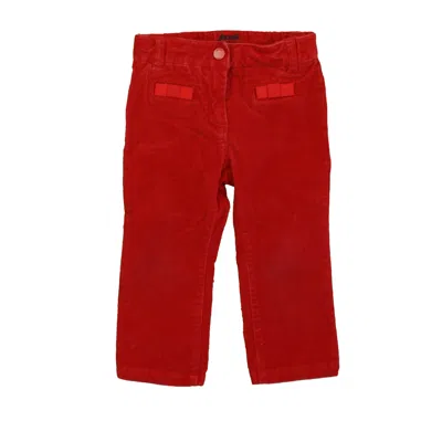 Jacadi Kids' Girls Red Corduroy Pants