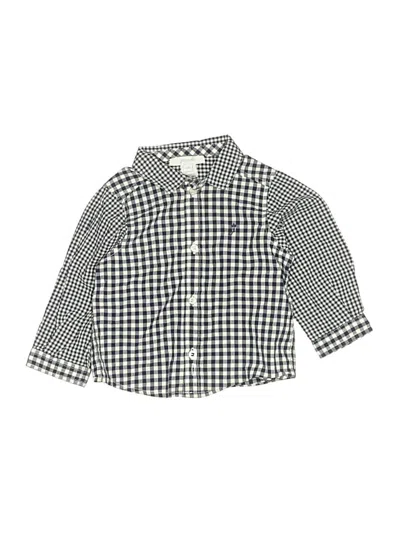 Pre-owned Jacadi Babies' Long Sleeve Button Down Shirt In Blue