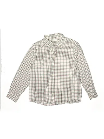 Pre-owned Jacadi Kids' Long Sleeve Button Down Shirt In Green