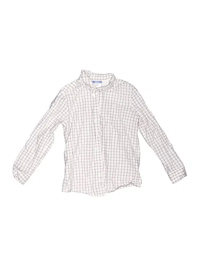 Pre-owned Jacadi Kids' Long Sleeve Button Down Shirt In Ivory