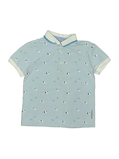 Pre-owned Jacadi Kids' Short Sleeve Polo Shirt In Blue