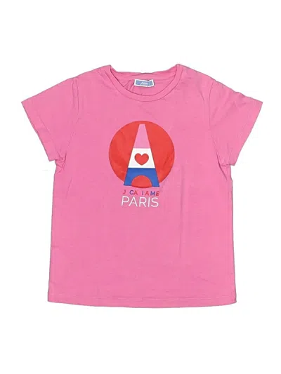 Pre-owned Jacadi Kids' Short Sleeve T-shirt In Pink