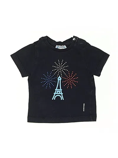 Pre-owned Jacadi Babies' Short Sleeve T-shirt In Black