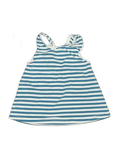 Pre-owned Jacadi Kids' Tank Top Blue Ruffles Neckline Tops