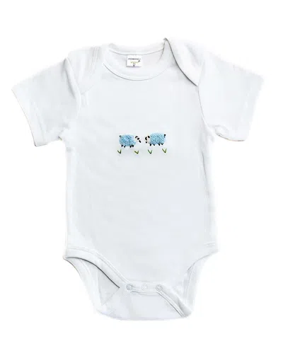 Jacaranda Living Boys' Soft Cotton Onesie - Baby In White