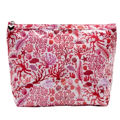 Jacaranda Living Cosmetic Makeup Organizer In Coral
