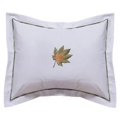 Jacaranda Living Maple Leaf Boudoir Cotton Lumbar Pillow Cover