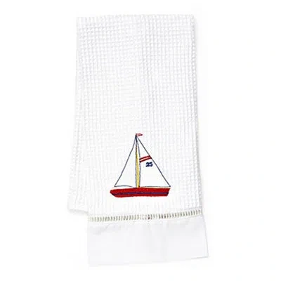 Jacaranda Living Sailboat 100% Cotton Hand Towel