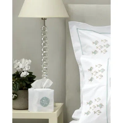 Jacaranda Living Tissue Box Cover In White