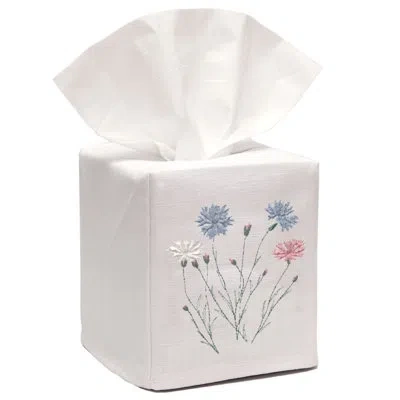 Jacaranda Living Tissue Box Cover In White