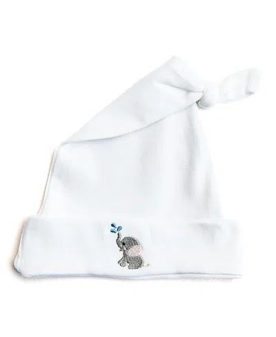 Jacaranda Living Unisex Knotted Hat - Baby In White