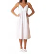 Jacaranda Living Women's Amy Cotton Nightgown In White In Animal Print