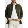 Jachs Brushed Knit Shirt Jacket In Green