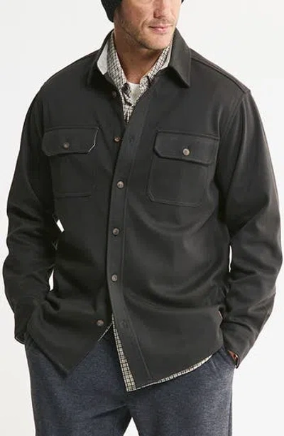 Jachs Brushed Twill Overshirt In Animal Print