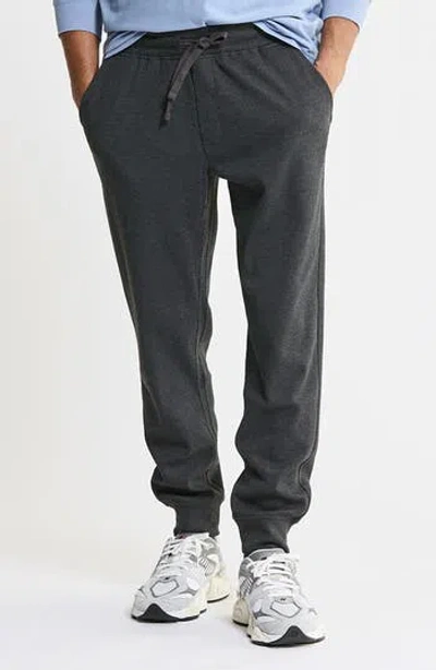 Jachs Brushed Waffle Jogger Pants In Gray