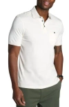 Jachs Carlyle Luxe Interlock Polo In White