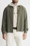 Jachs Charles Cotton & Tencel® Lyocell Blend Seersucker Zip Jacket