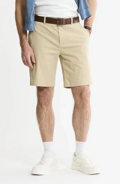Jachs Cotton & Silk Blend Stretch Shorts In Brown