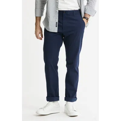 Jachs Cotton Silk Blend Stretch Chino Pants In Blue