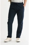 Jachs Cotton Twill Drawstring Pants In Blue