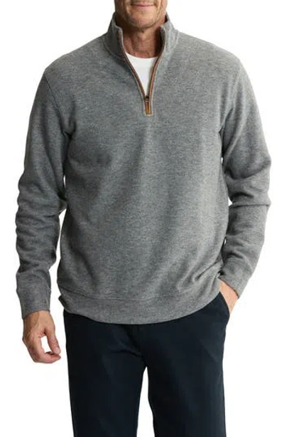 Jachs Cut Sew Half-zip Knit Sweatshirt In Gray