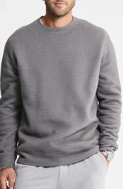 Jachs Faux Fur Lined Crewneck Sweatshirt In Gray