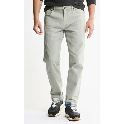 Jachs Flannel Lined Bull Denim Jeans In Gray