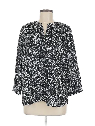 Pre-owned Jachs Girlfriend 3/4 Sleeve Blouse In Black