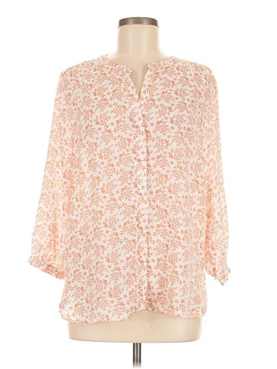 Pre-owned Jachs Girlfriend 3/4 Sleeve Blouse In Orange