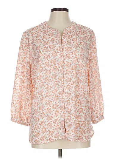 Pre-owned Jachs Girlfriend 3/4 Sleeve Blouse In Pink